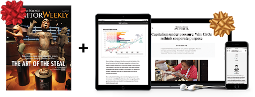 Digital and print subscription showing on smart phone, tablet and desktop and magazine cover